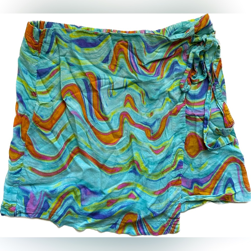 Wild Fable Target trippy wrap skirt
